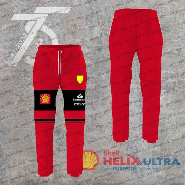 pants 2022 new outdoor sports pants fashion street fashion f1 racing shell co branded team jeans extreme sports yellow pants, Black